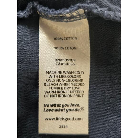 Life is Good Long Sleeve Crusher Tee Snow Good Adirondack Chair Women’s XL - Picture 7 of 8